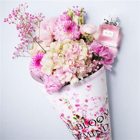 dior with flowers|dior bouquet of flowers.